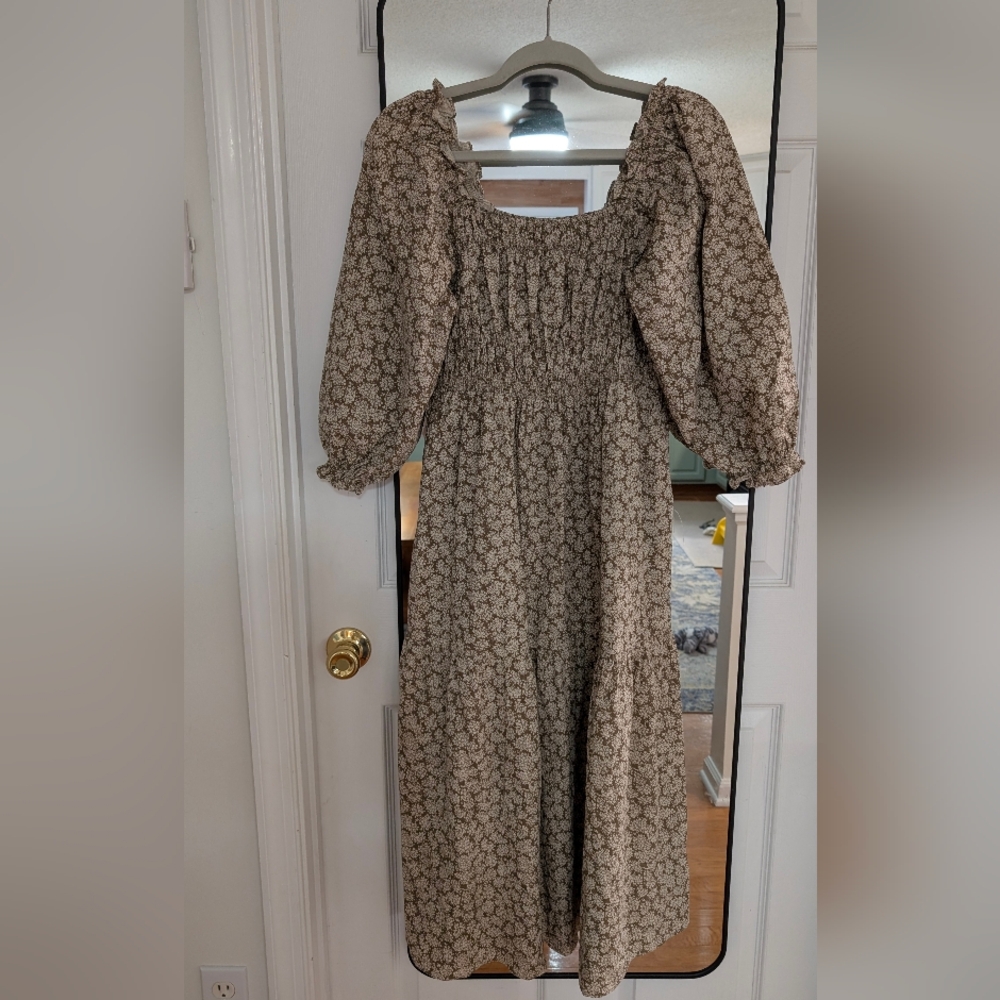 Floral Puff Sleeve Dress